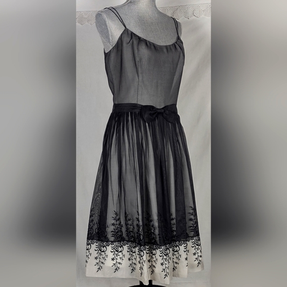 Adrianna Silk Cocktail Dress - Picture 2 of 9